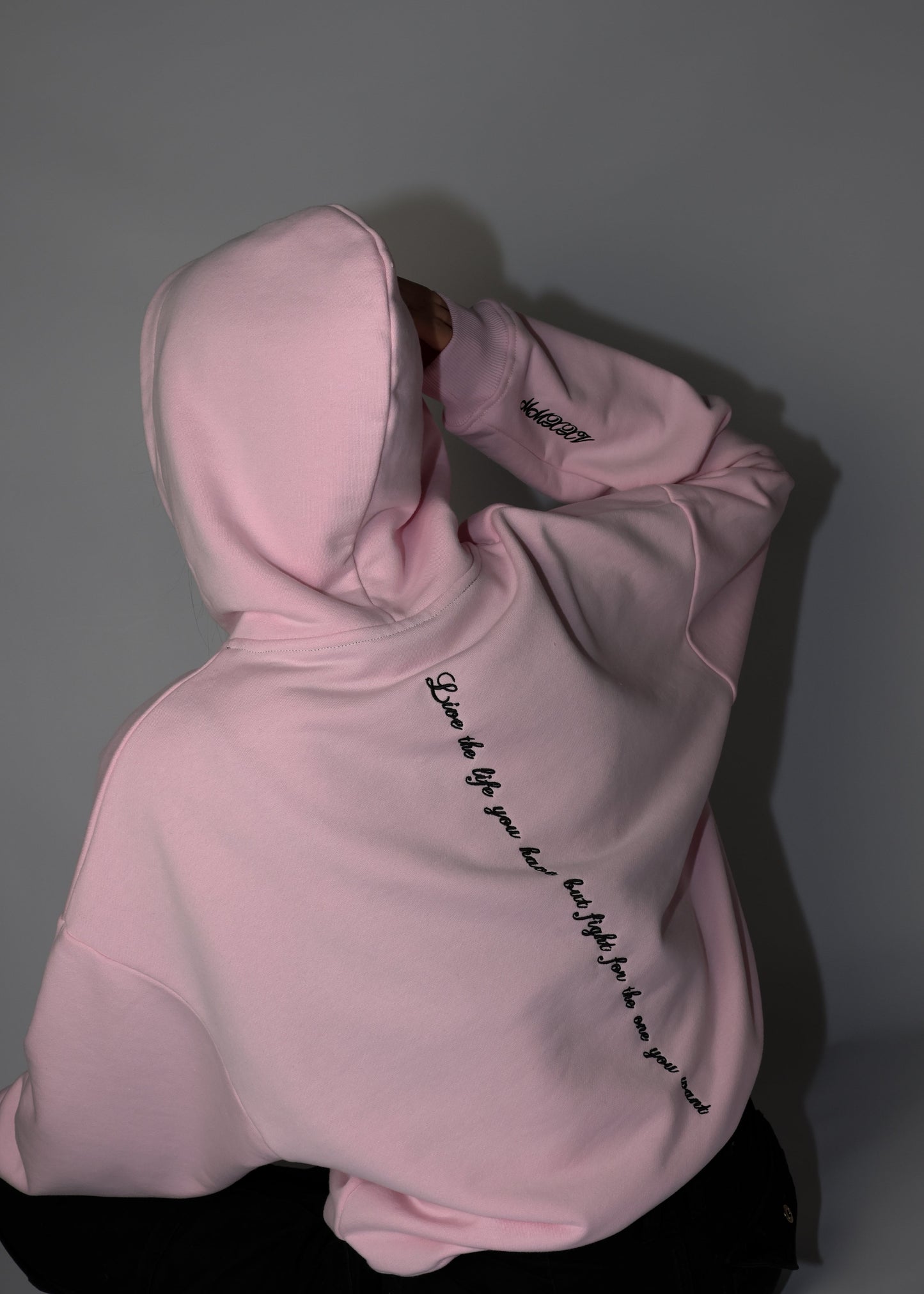 SENTENCE PINK HOODIE